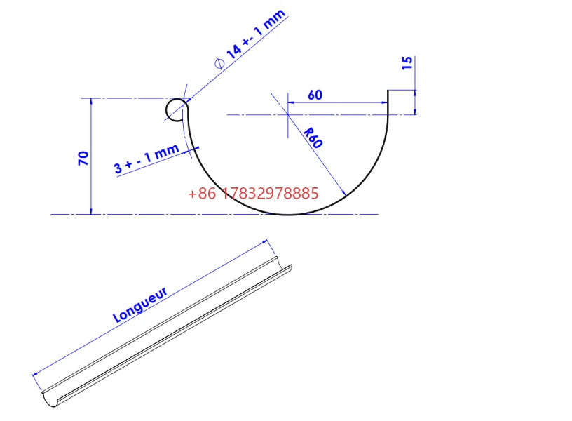 Rain Water Half Round Gutter Roll Forming Machine - gutter machine 1789700390 qjUT