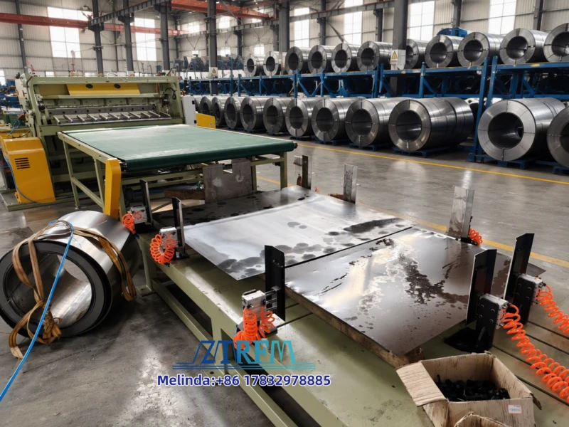 metal coil cut to length line 